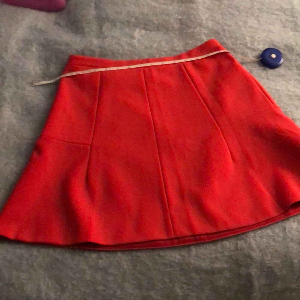 JCrew peony lined flare skirt